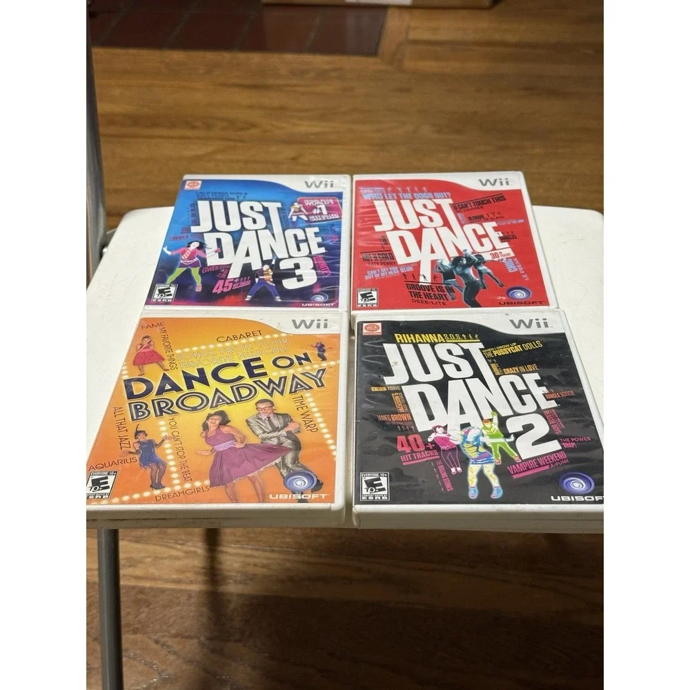 Nintendo Wii Lot Of 4 Just Dance Games